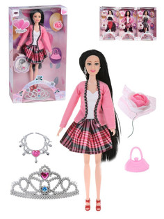Игровой набор Наша Игрушка Модница, кукла 28см., 5шт. в ассорт. арт. 802540