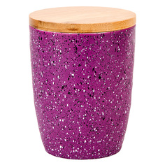 Банка для сыпучих продуктов Гранит (фиолетовая) d=10см. h=12,5см. v=600мл. KENG-1120085-6 Nouvelle