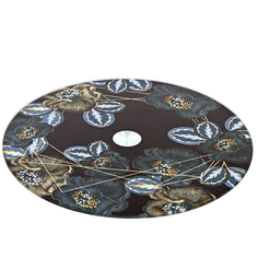 Блюдо вращающееся для сервировки стола Камелия d=32см. h=2,2см. (нижний d=19см.) (стекло) Nouvelle