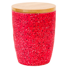 Банка для сыпучих продуктов Гранит (красная) d=10см. h=12,5см. v=600мл. KENG-1120085-5 Nouvelle