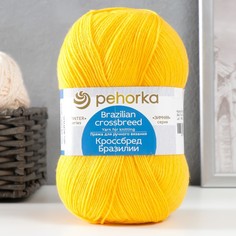 Пряжа Пехорка Кроссбред Бразилии (меринос, акрил) (340 Листопад), 5 мотков
