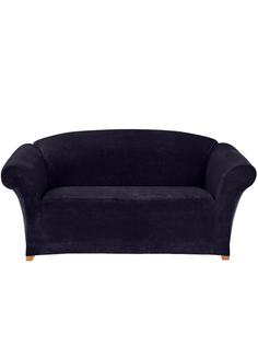 Чехол на трехместный диван Виктория хоум декор Бруклин темно-серый
