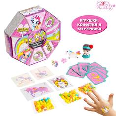 Набор с предсказаниями Sweeteees, конфеты, игрушка, татуировка, МИКС No Brand
