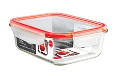 Контейнер пищевой стеклянный с крышкой Fackelmann Fresh Hit 1040 мл 100% герметичный