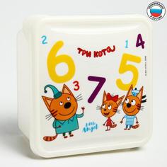 Ланч-бокс, контейнер детский ТРИ КОТА «Обучайка», 450 мл Lalababy