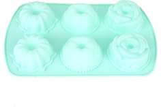Nouvelle Форма для выпечки 6 ячеек "Цветочный микс", 27x17см., 9902612-4