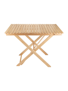Стол средний KETT-UP NATURE 90*60см складной, высота 65см, массив, водный лак