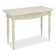 Туалетный столик Компасс-мебель 75,5х110х50 см, белый