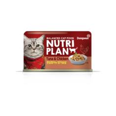 Влажный корм для кошек Nutri Plan тунец с куриной грудкой в собственном соку, 160г
