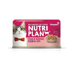 Влажный корм для кошек Nutri Plan тунец с лососем в собственном соку, 160г