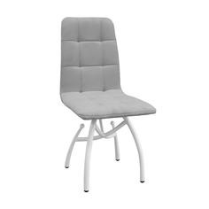 Стул M-Group Леон Шарики серый,13030155 белые ножки