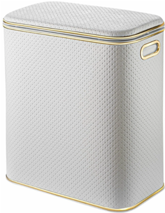 Geralis Корзина для белья Geralis RWG-M белая, золото, маленькая