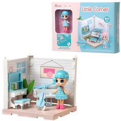 Игровой набор ABtoys Модульный домик Собери сам, мини-кукла в музыкальной комнате