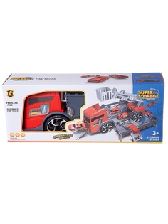 Машинка-трансформер AB Toys Пожарная станция с 2 машинками, в коробке 38,8x15,5x10,6 см