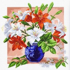 Рисунок на ткани Матренин Посад Лилии 1249