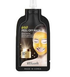 Маска-пленка для лица Beausta Gold Peel Off Mask очищающая, с частицами золота
