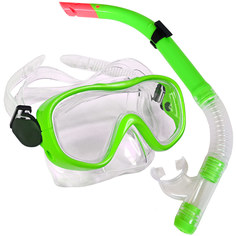 Набор для плавания юниорский маска+трубка (ПВХ) (зеленый) Milinda