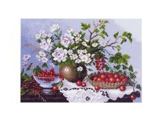 Рисунок на канве Матренин Посад Натюрморт с ягодами 1232