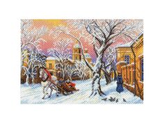 Рисунок на канве Матренин Посад Зимний вечер 1695