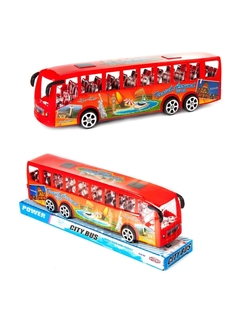 Машинка Jun Cars Автобус, пластмассовая, 24х6х8 см, 121782-tn