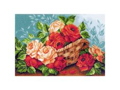 Рисунок на канве Матренин Посад Розы в корзине 1241