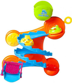 Игрушка для ванной Abtoys Веселое купание Горка-серпантин с 2 животными на кругах