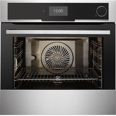 Встраиваемый электрический духовой шкаф Electrolux EOB 8956 AOX черный, серебристый
