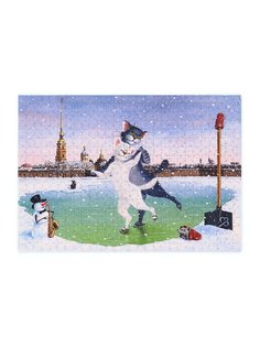 Пазлы деревянные Collaba puzzle Невское КОТание , 504 детали, 962253