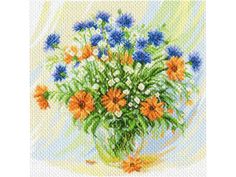 Рисунок на канве «Летний букет» Матренин посад