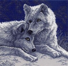 Рисунок на канве «Лунная ночь» Матренин посад