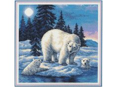 Рисунок на канве «Милая семейка» Матренин посад