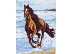 Рисунок на канве «Бегущий по волнам» Матренин посад