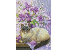 Рисунок на канве «Сиреневая нежность» Матренин посад