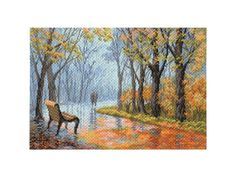 Рисунок на канве «В парке» Матренин посад