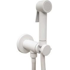 Bossini Гигиенический душ Bossini Paloma Flat E37015B.045 со смесителем, белый матовый