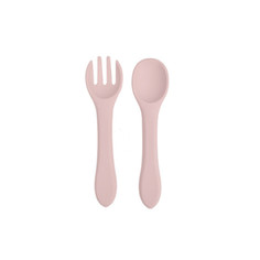 Ложка и вилка из силикона для кормления DD&SiliconeSet 690DDLVBP