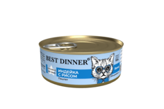 Влажный корм для кошек Best Dinner Renal Индейка с рисом, паштет, 100г