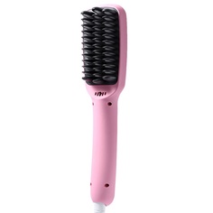 Расческа выпрямитель для волос PTC HEATING 2 В 1 Розовый No Brand