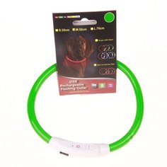 Ошейник светодиодный силиконовый Rechargeable Flashing USB No Brand