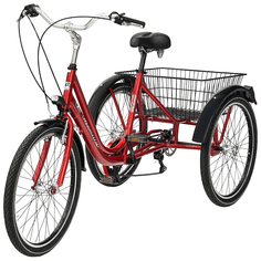 Велосипед трехколесный Casadei tre ruote 24 красный