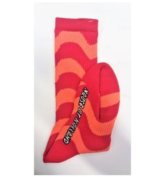 Красные гольфы в неоновую полоску Pretty Polly