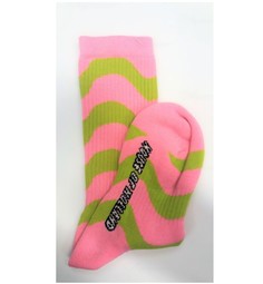 Розовые гольфы с неоновыми полосками Pretty Polly