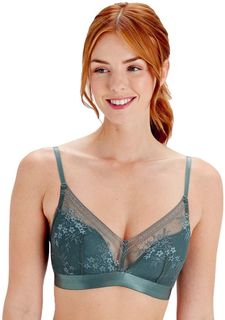 Бюстгальтер с мягкой чашкой Botanical Lace 34D изумрудный Pretty Polly