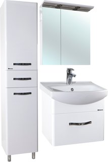 Bellezza Мебель для ванной Bellezza Анкона 60 (Элеганс) подвесная, 1 ящик, белая