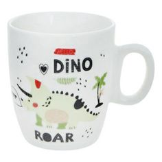 Кружка чайная Homeclub Happy Dino 220 мл белая