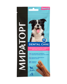 Лакомство Мираторг Dental Care с говядиной для собак средних пород 40 г Winner