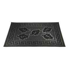 Коврик придверный Remiling Household с рисунком 40x60 см резиновый черный