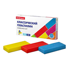 Пластилин ErichKrause классический Basic 6 цветов