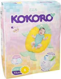 Подгузники Kokoro Mini S 4-8кг 72шт