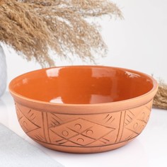 Миска "Салатная"1,5л, молочение Кунгурская керамика